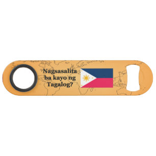 Do you speak Tagalog? in Tagalog. Flag bf