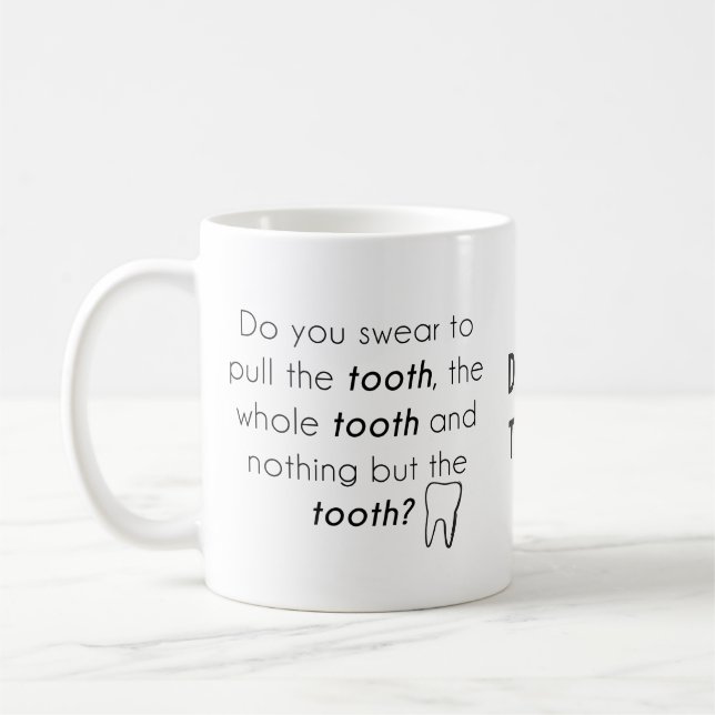 Do you swear? coffee mug (Left)