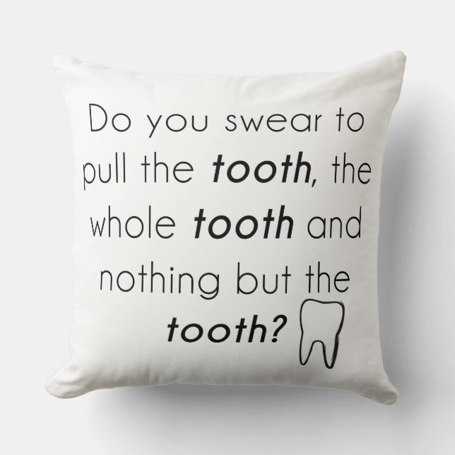 Do you swear? cushion (Front)