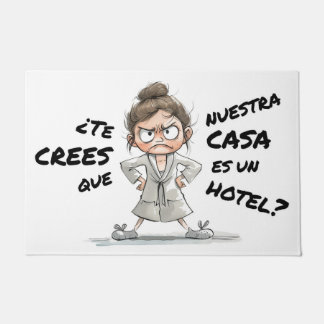 Do you think this house is a hotel? doormat