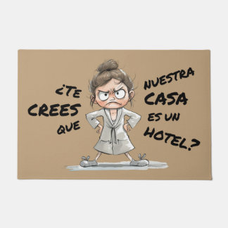 Do you think this house is a hotel? doormat