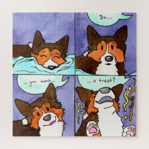 "Do You Want A Treat?" Funny Comic Jigsaw Puzzle