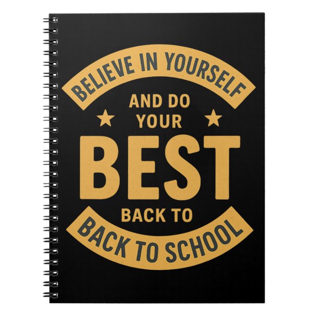 Do Your Best – Back to School Notebook (Front)
