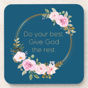 Do Your Best Give God The Rest – Christian Women Coaster