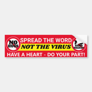 Do YOUR Part: COVID 19 ( Red ) Bumper Sticker