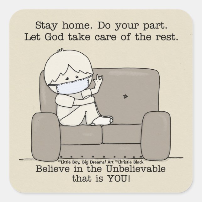 Do Your Part Square Sticker (Front)