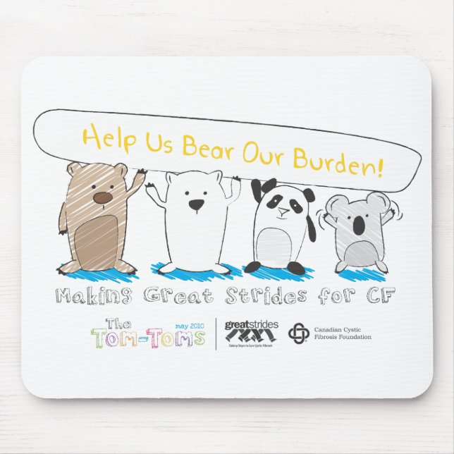 Do Your Part to Find a Cure! Mouse Pad (Front)