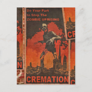 Do Your Part to Stop the Zombie Uprising Postcard