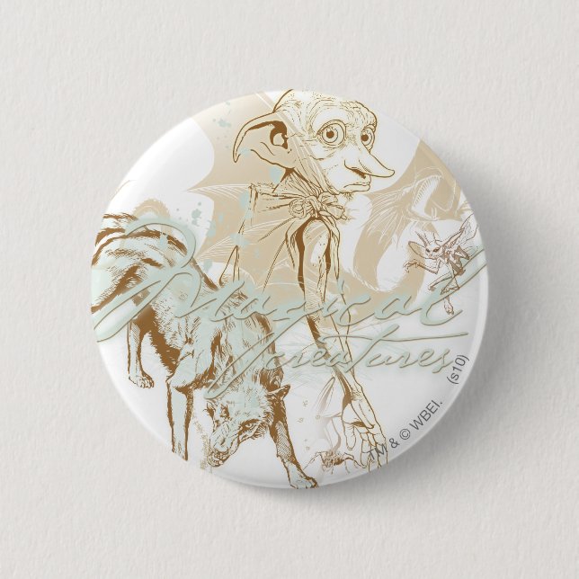 Dobby 6 Cm Round Badge (Front)