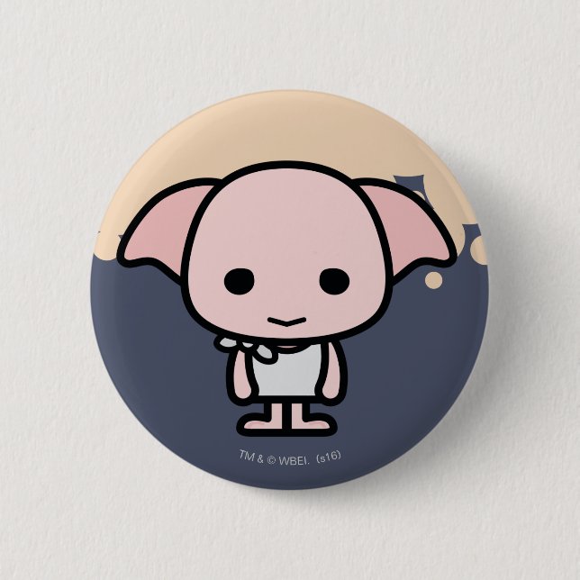 Dobby Cartoon Character Art 6 Cm Round Badge (Front)