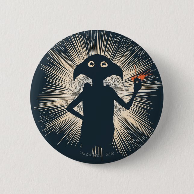 Dobby Casting Magic 6 Cm Round Badge (Front)