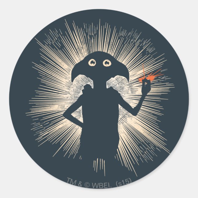 Dobby Casting Magic Classic Round Sticker (Front)