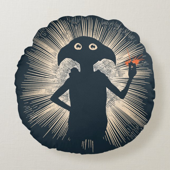 Dobby Casting Magic Round Cushion (Front)