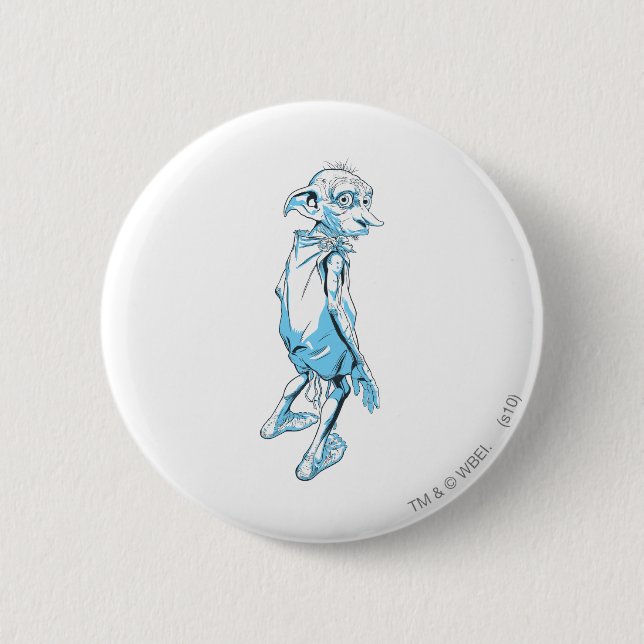 Dobby Looking Over 1 6 Cm Round Badge (Front)