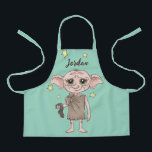 Dobby Watercolor Character Art Apron<br><div class="desc">Celebrate one of the wizarding world’s most beloved characters with this adorable Dobby illustration. Featuring the loyal house-elf holding his iconic sock, this charming artwork captures Dobby’s big-hearted spirit, wide-eyed innocence, and unforgettable bravery. Rendered in a soft, storybook-inspired style with warm, gentle details, the design highlights Dobby’s expressive eyes and...</div>