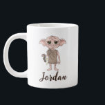 Dobby Watercolor Character Art Large Coffee Mug<br><div class="desc">Celebrate one of the wizarding world’s most beloved characters with this adorable Dobby illustration. Featuring the loyal house-elf holding his iconic sock, this charming artwork captures Dobby’s big-hearted spirit, wide-eyed innocence, and unforgettable bravery. Rendered in a soft, storybook-inspired style with warm, gentle details, the design highlights Dobby’s expressive eyes and...</div>