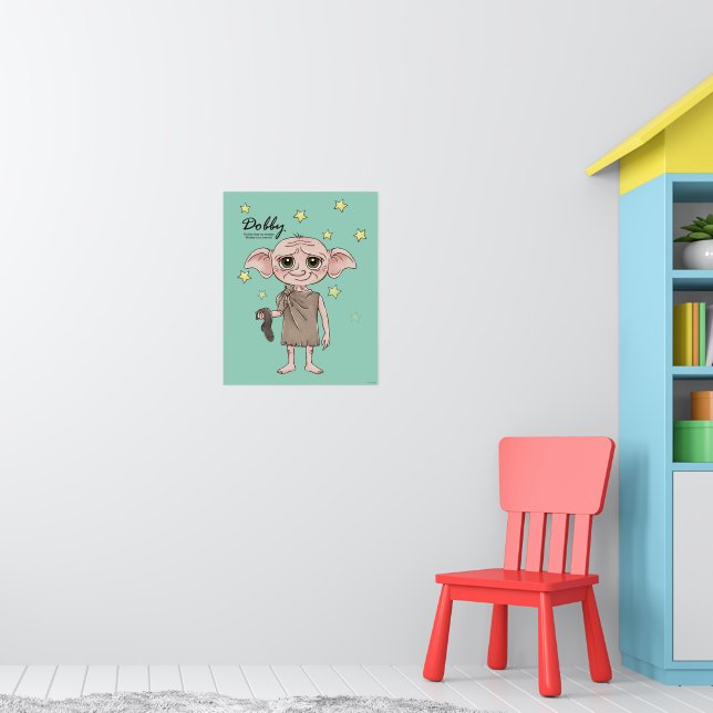 Dobby Watercolor Character Art Poster (Nursery 1)