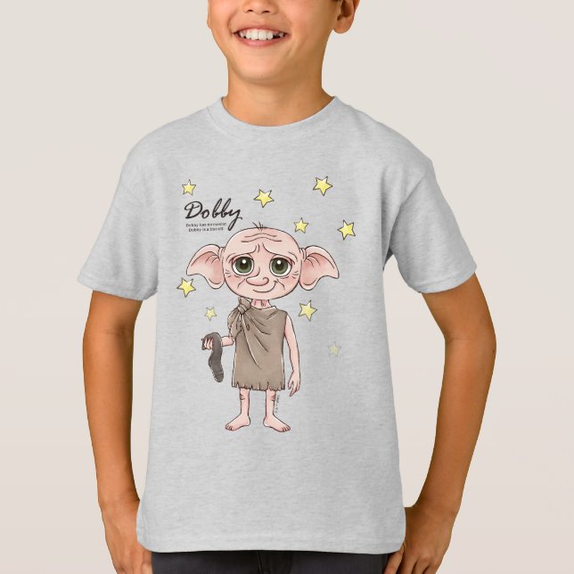Dobby Watercolor Character Art T-Shirt (Front)