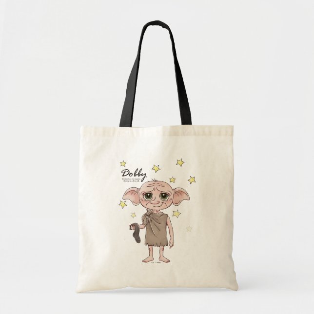 Dobby Watercolor Character Art Tote Bag (Front)