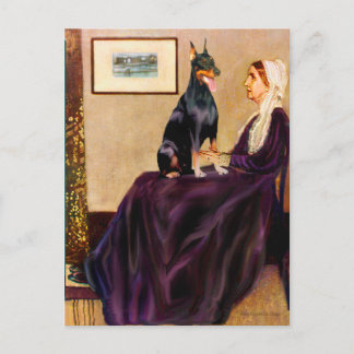 Doberman 1 - Whistlers Mother Postcard