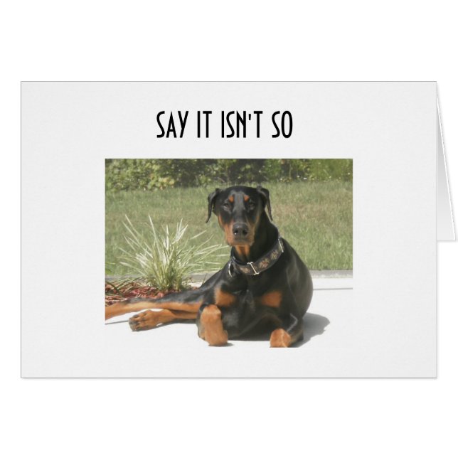 DOBERMAN "5Oth" HUMOR (Front Horizontal)
