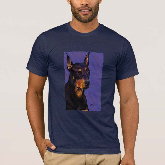 Doberman AA tee navy (Front)