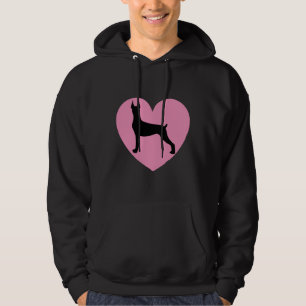 Doberman Art Heart Doberman Pinscher Dog Lover 81 Hoodie