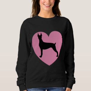 Doberman Art Heart Doberman Pinscher Dog Lover 81 Sweatshirt
