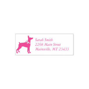 Doberman Baby Shower Dog Self-inking Stamp