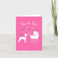 Doberman Baby Shower Dog