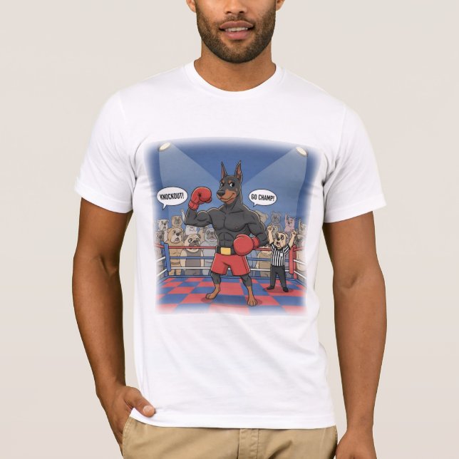 Doberman Boxer funny T-Shirt (Front)