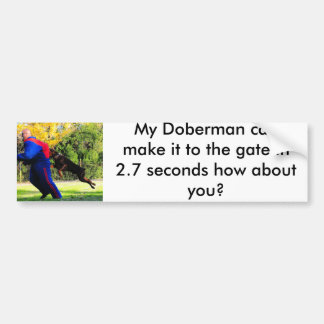 doberman bumper sticker