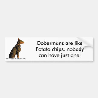 doberman bumper sticker