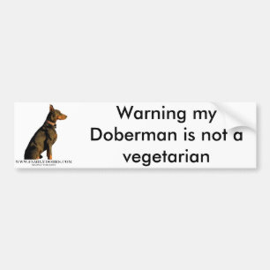 doberman bumper sticker