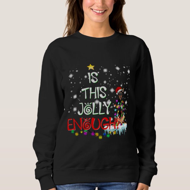 Doberman Christmas  840 Sweatshirt (Front)