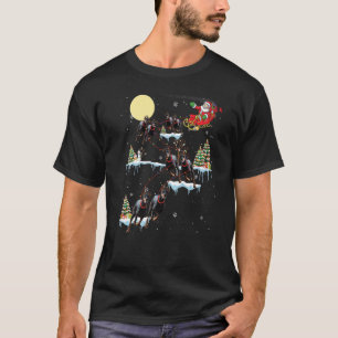 Doberman Christmas Santa Sleigh Dog T-Shirt