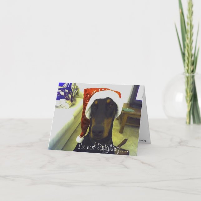 Doberman Christmast card (Front)