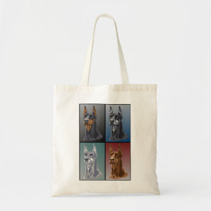 Doberman Colours Tote Bag