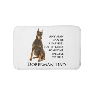 Doberman Dad Bath Mat