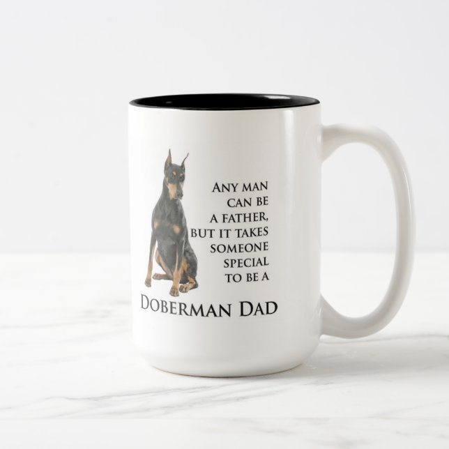 Doberman Dad Mug (Right)