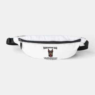 Doberman Dad Vintage Engraving Dog Lover Shirt Des Bum Bags