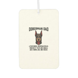 Doberman Dad Vintage Engraving Dog Lover Shirt Des Car Air Freshener
