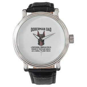 Doberman Dad Vintage Engraving Dog Lover Shirt Des Watch