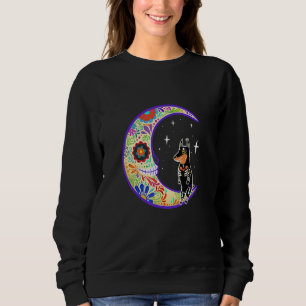 Doberman Dia De Los Muertos Skeleton Sweatshirt