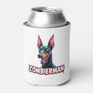 Doberman Dobie Doby Dobermann Zombie Dog Halloween Can Cooler