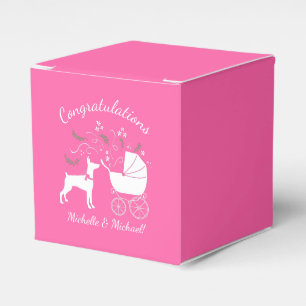 Doberman Dog Baby Shower Puppy Dobie Pinscher Favour Box