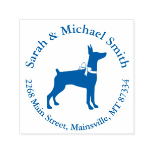 Doberman Dog Baby Shower Puppy Dobie Pinscher Self-inking Stamp