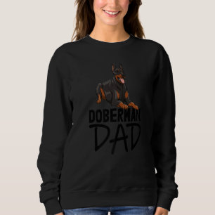 Doberman Dog Dad  Women Love Doberman Bread Love Sweatshirt