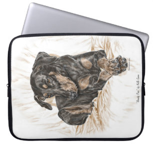 Doberman Dog Natural Ears Laptop Sleeve
