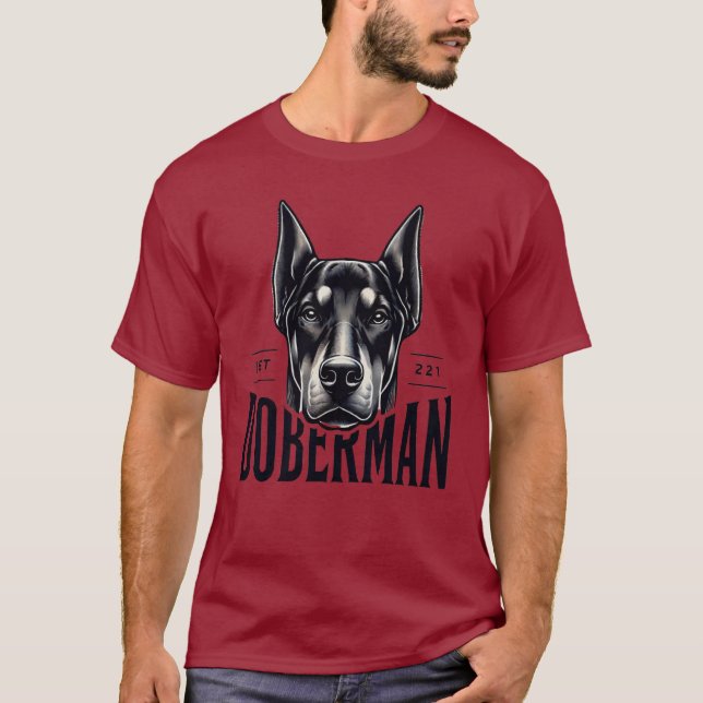 Doberman Dog T-Shirt (Front)